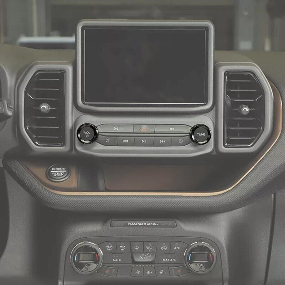 Car Inner Switch Knob Cover Trim  for ford  Bronco Sport 21-2024 Accessories Black