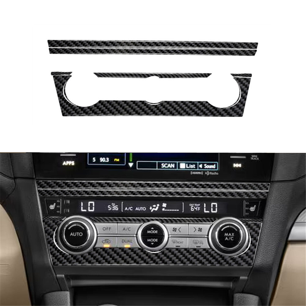 for Lincoln for Navigator Carbon Fiber Center Air Vent Outlet Cover Trim 2007-2014 v