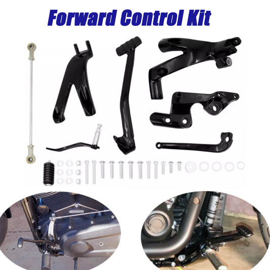 Motorcyle Footpeg Link Kit for Harley Softail Street Bob 2018 - 2023 Black - n