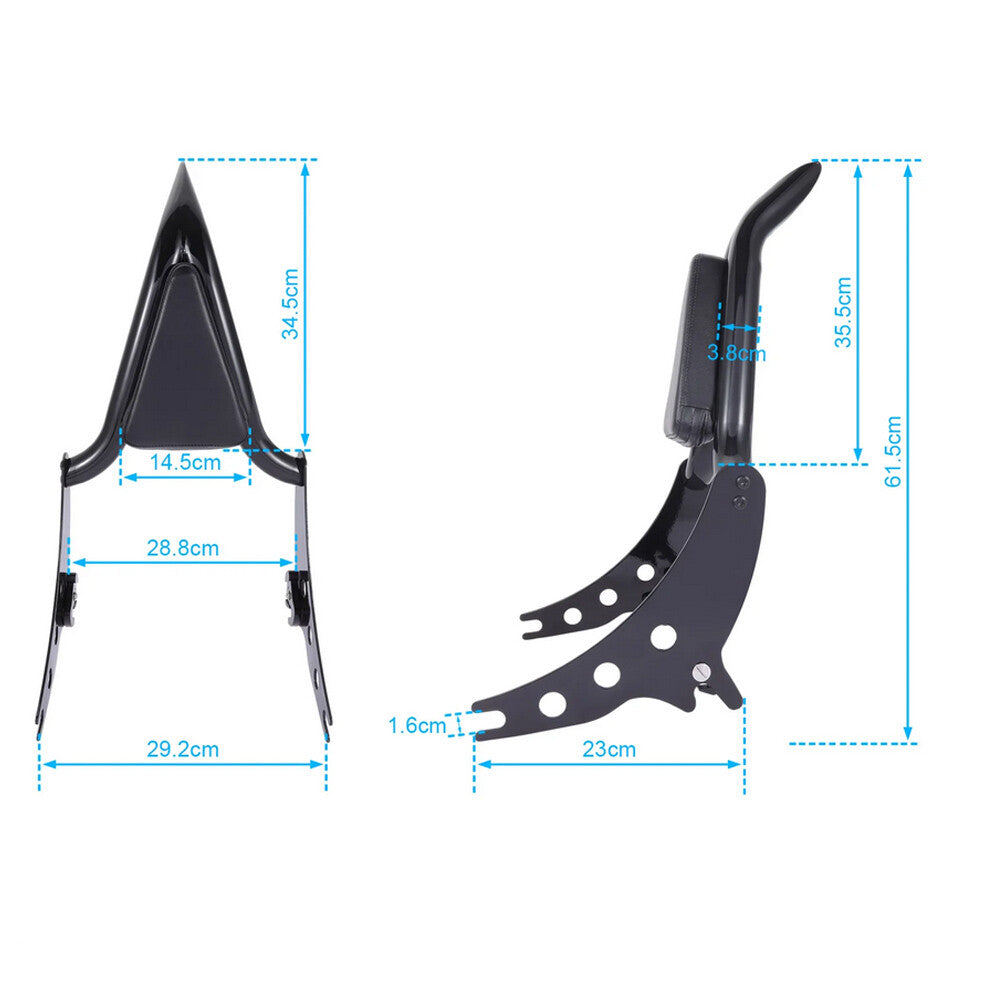 The rear Sissy bar backrest is compatible with for Harley Low Rider FXLR Sport Glide FLSB 2018-2023.