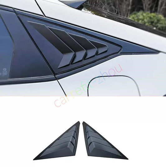 for HONDA for CIVIC Hatchback 2022 2023 Matte Black Side Window Louver Shutter Trim