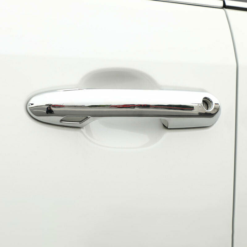 Decor Chrome ABS Exterior Side Door Handle Cover Trims for Toyota RAV4 2019-2023
