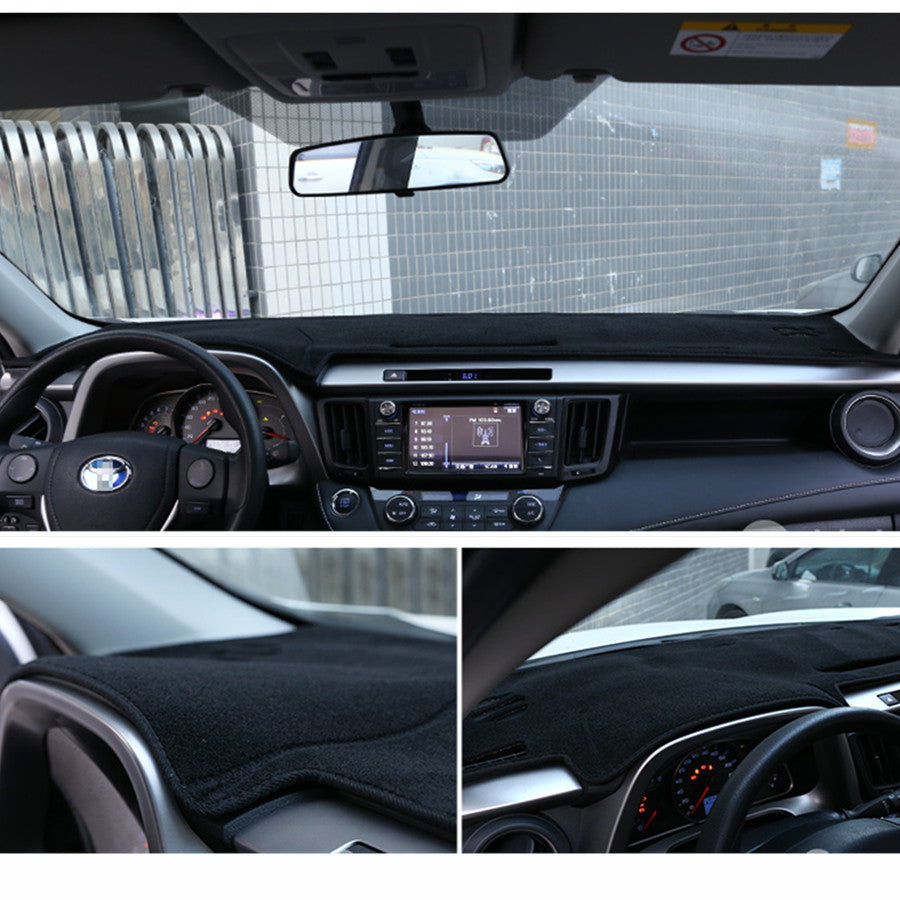 DASH COVER MAT DASHBOARD FOR RAV4 2013-2018 Black Accessories v