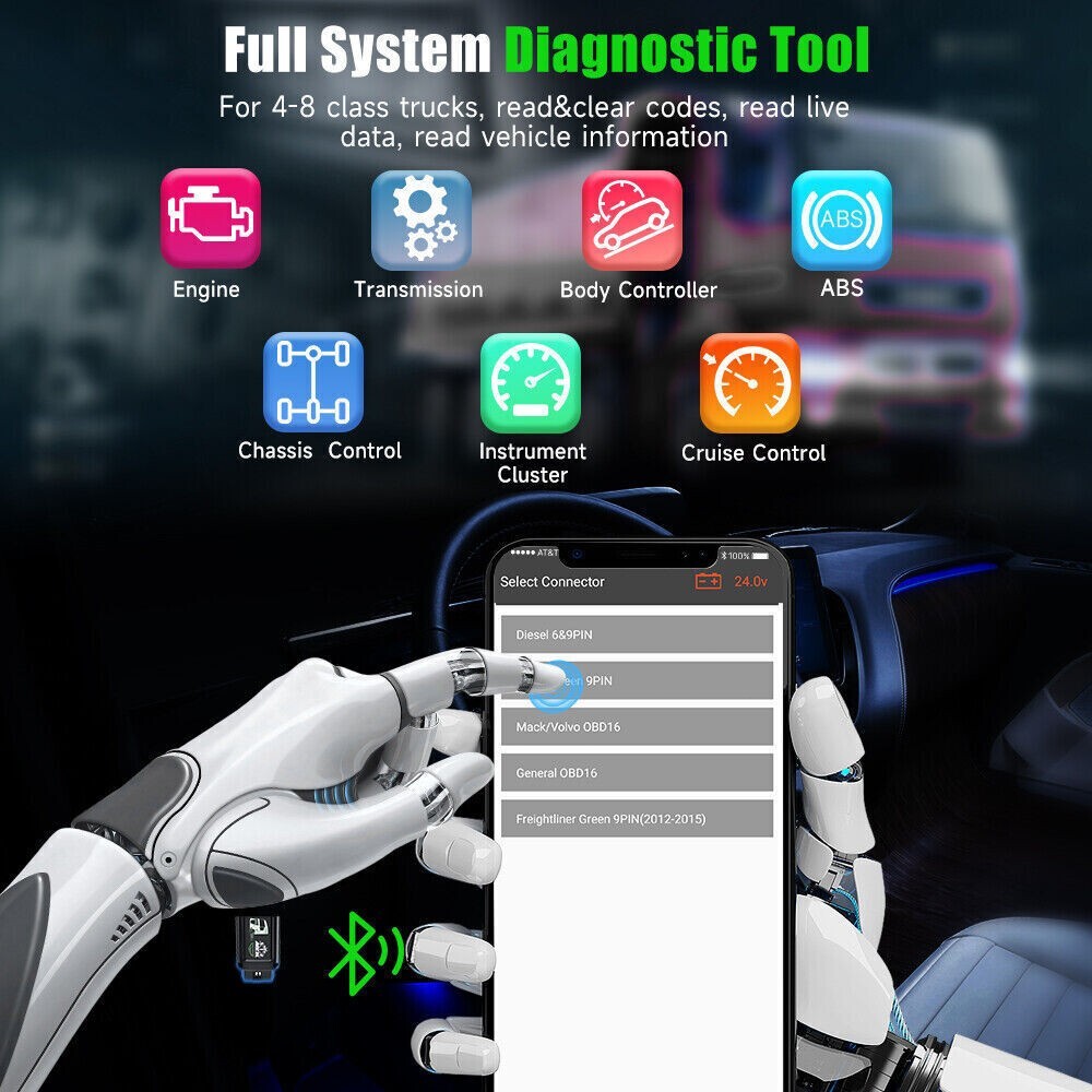 Heavy Truck Scanning Tool Full System Code Reader DPF for Caterpillar Q