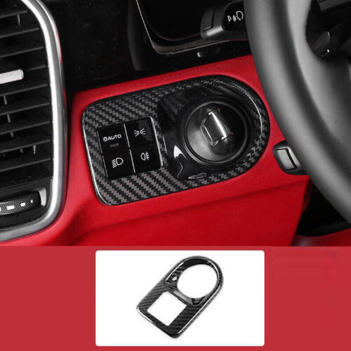 For 2016-2021 for C-HR Carbon Fiber Rear Bumper Brake Light Cover Frame Trim v