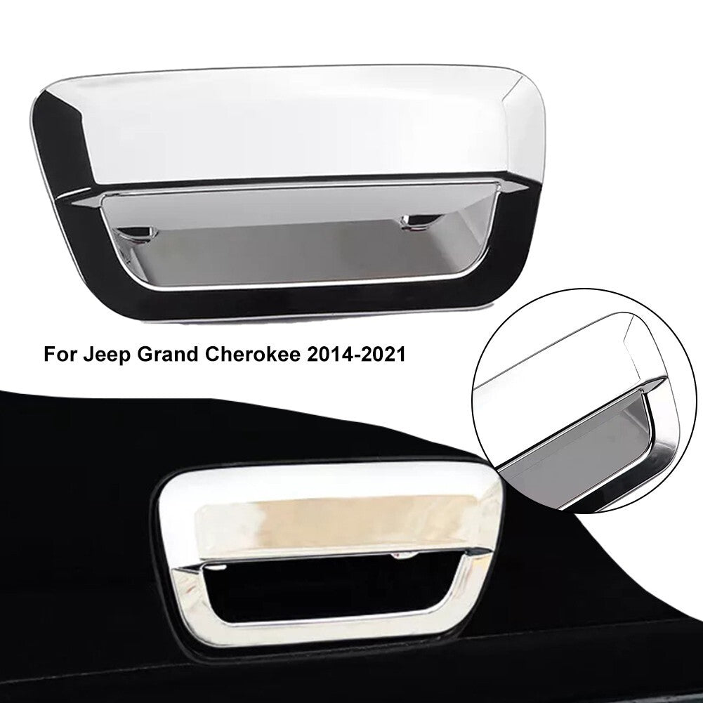 Rear Tail Door Handle Bowl Cover Trim Chrome For Grand For Cherokee 2014-2021 v