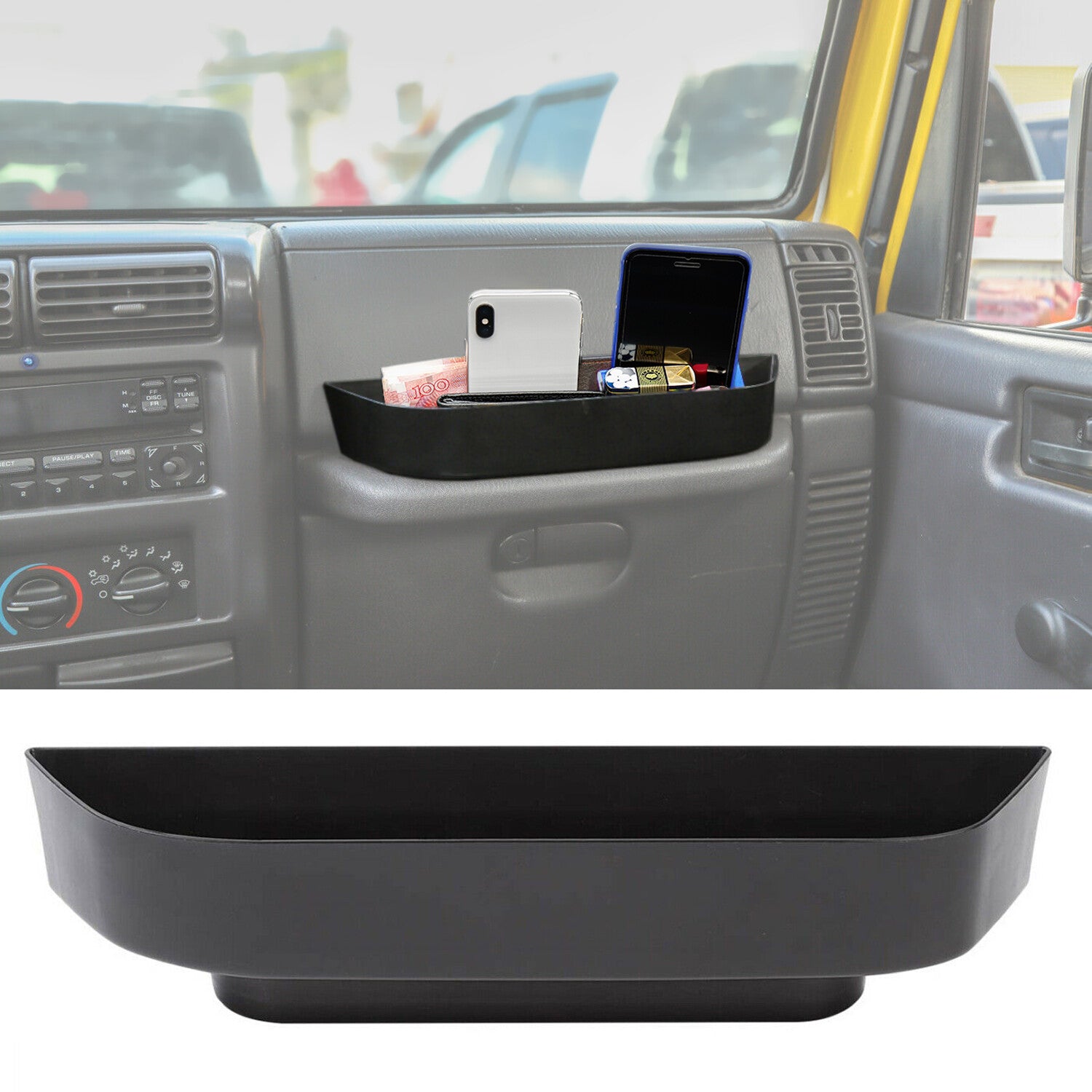 for Jeep for Wrangler TJ 1997-2006 Interior Accessories for Co -pilot Side Storage Tray
