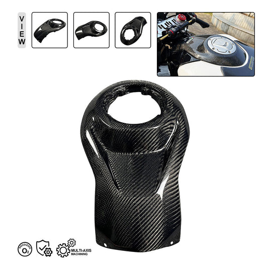 Front Carbon Fiber Tank Cover Fuel Gas Protector For CF-MOTO 450SR 2022+ Q