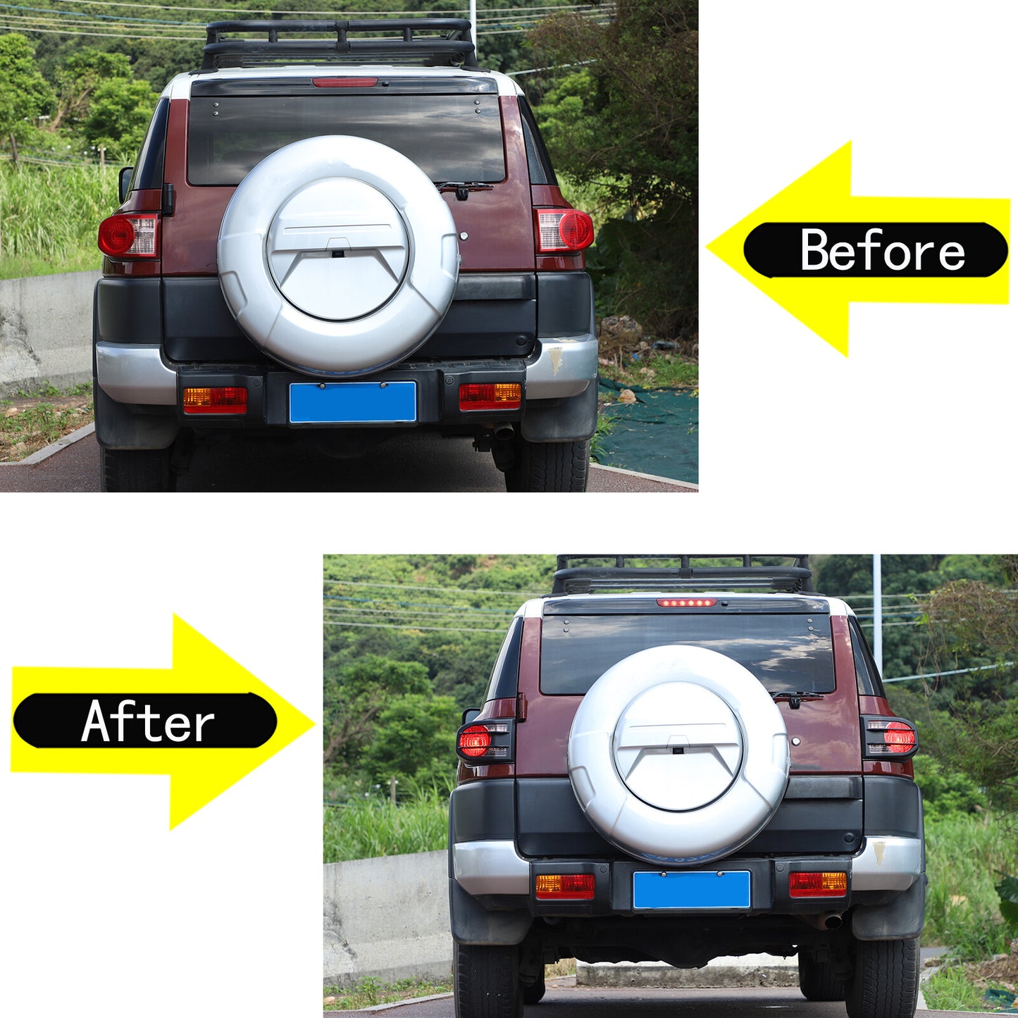 ABS Matte Black Rear Tailgate Handle Trim Cover for Tundr@ 2022-2023- v