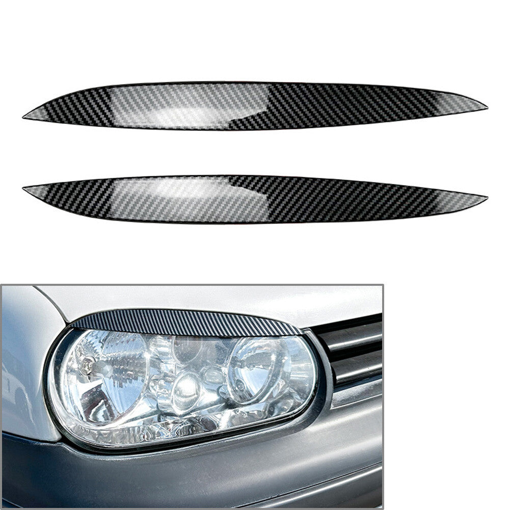 Scheinwerfer Augenbraue Augenlid Abdeckung Trim F¨¹r for VW for Golf MK4 1997-05 Schwarz