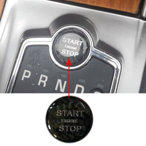 Carbon Fiber Engine Start Stop Push Button Cover Trim for Jaguar XF 2012-2015