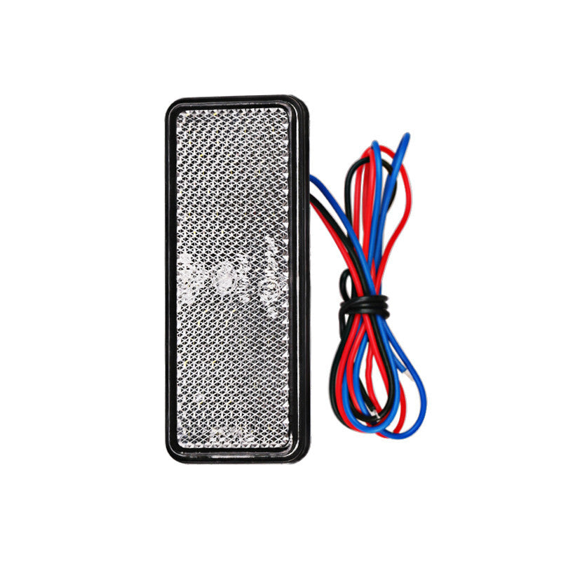 12V White LED Tail Brake Stop Light Lamp Reflector Fit Truck Trailer Motorcycle Q