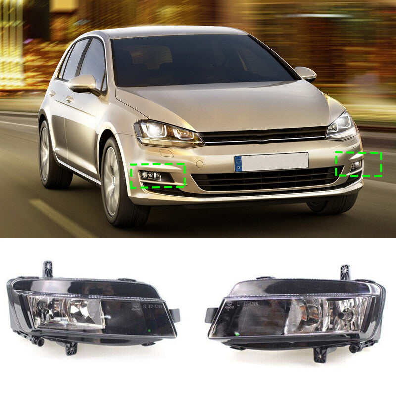 for VW for Golf 7 MK7 2013-2017 LeftRight Front Bumper Fog Light With Halogen Bulbt