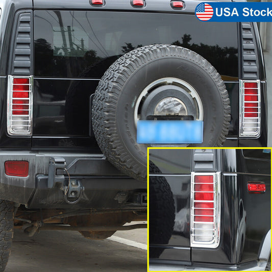 2 pieces for 2003-09 HUMME-R H2 rear taillight cover with three-sided frame