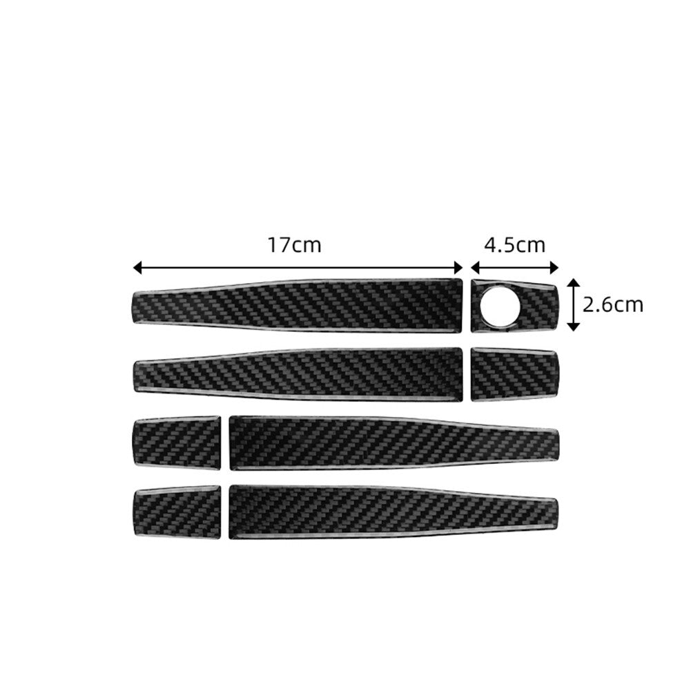 6X Red Carbon Fiber Interior Door Handle Panel Cover Trim for Audi Q7 2007-2015 v