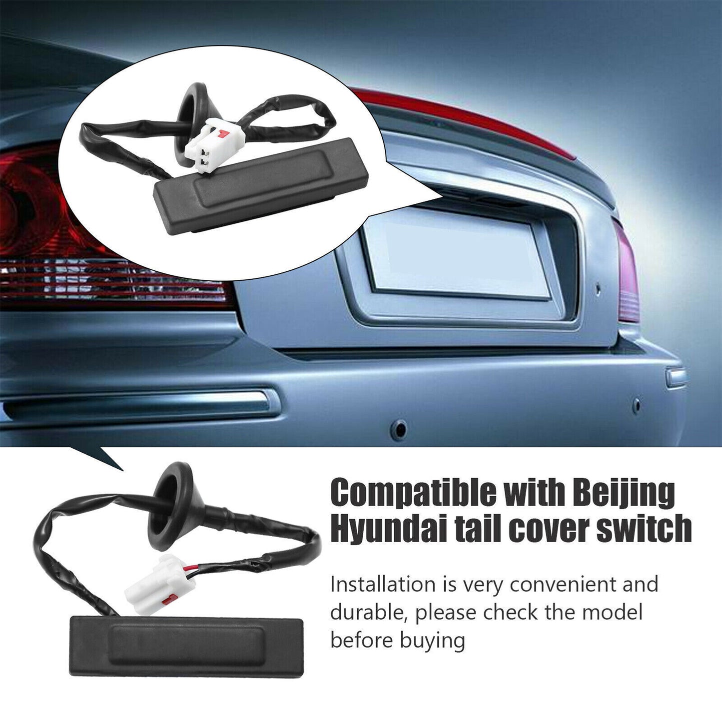 Tailgate Release Switch Fits for Hyundai for Veloster 2012-2017 Hatch Button Trunk Latch Q