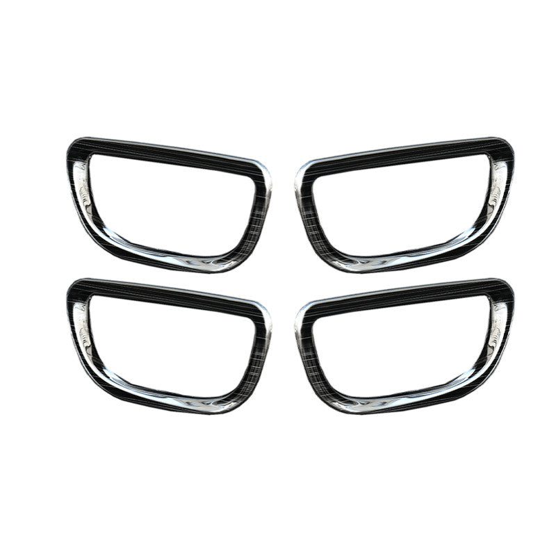 4x Black Titanium Inner Door Handle Frame Cover Fit for Toyota for Corolla 2014-2018