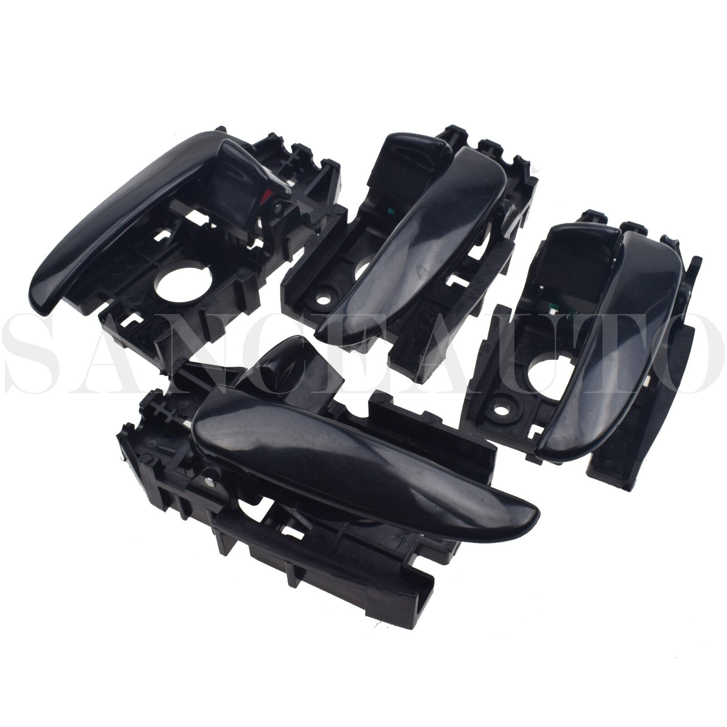 4-piece set of interior door handles (left and right) suitable for Hyundai for Elantra 2001-2006. n