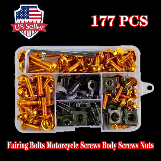Steel Fairing Bolt KitFit for Kawasaki ZX 6RR ZX 7R ZX 9R ZX 10R ZX 12R