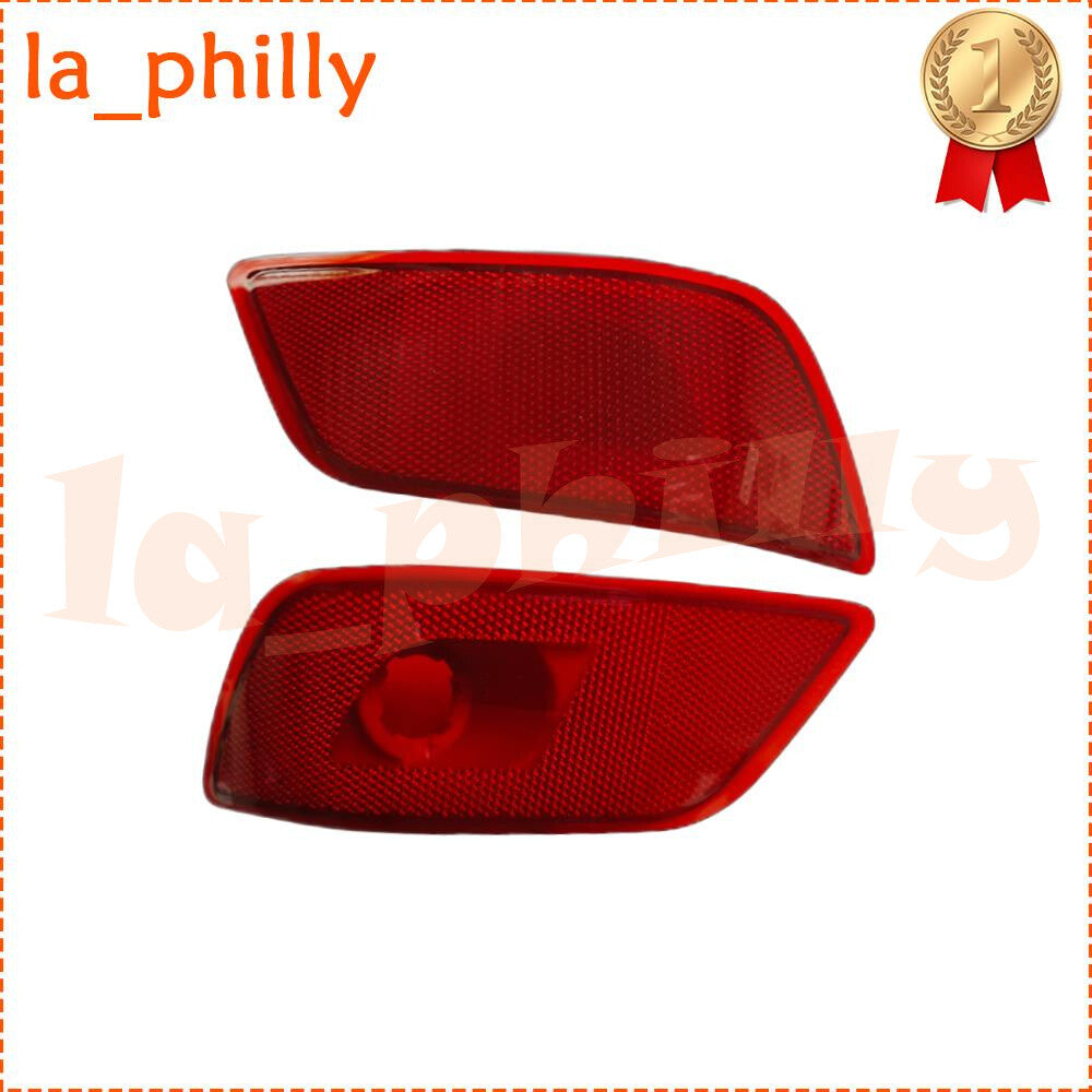 2x Fit for Subaru for Forester 2019 20 21 Red Rear Bumper Reflector Right+Left Side