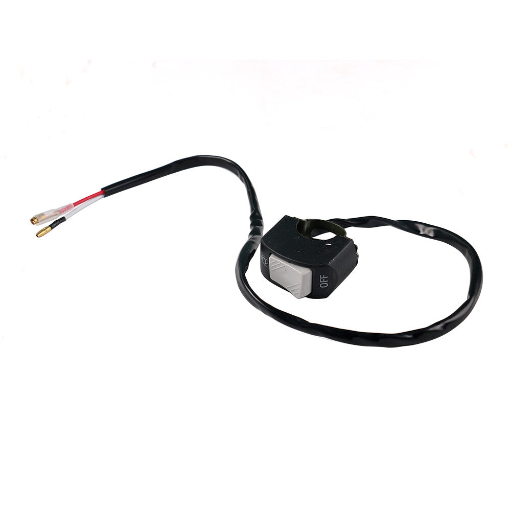 7/8 Motorcycle Handlebar Foglight Horn ON OFF Switch Button 12V Gray Q