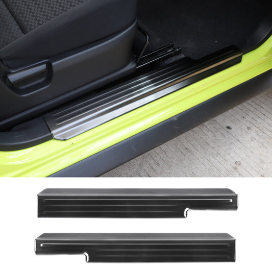 Steel Black Door Sill Scuff Guard Plate Panel Cover Fit for Suzuki for Jimny 2019-23