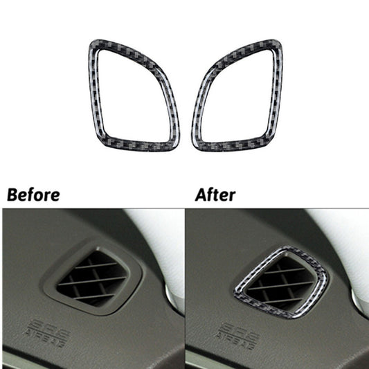 Red Carbon Fiber Passenger side door Pillar Panel Cover Trim for Fiat 500L 14-17 v