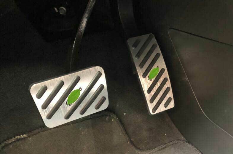 for Cadillac XT5 2017-24 Silver Aluminum Brake  Gas Pedal Accelerator Pad Cover