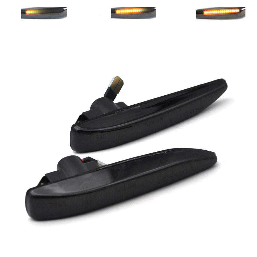 2x Dynamic Flowing Sequential LED Side Marker signal Light For E65 E66 01-08 v