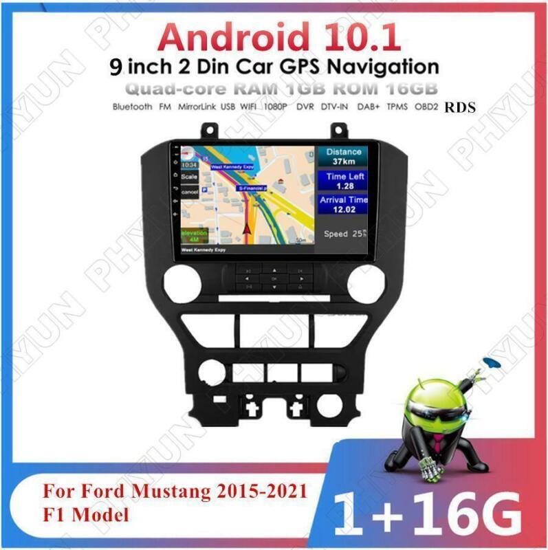 Android 10.1 9 for Ford for Mustang 2015-2021 F1 Model Stereo Radio GPS Navigation