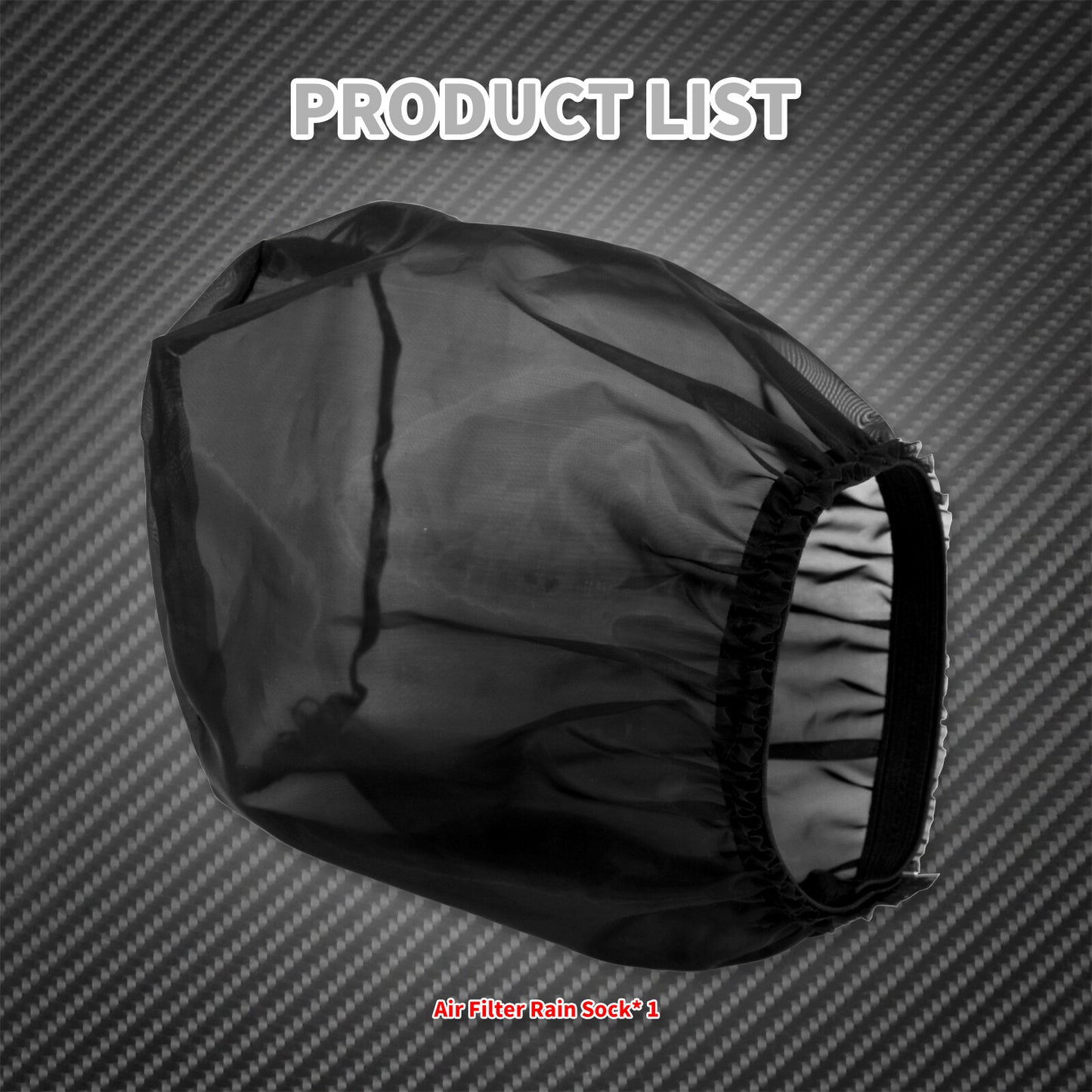 Air Filter Cleaner Rain Sock Cover Fit for Harley Touring Softail Dyna Sportster Q