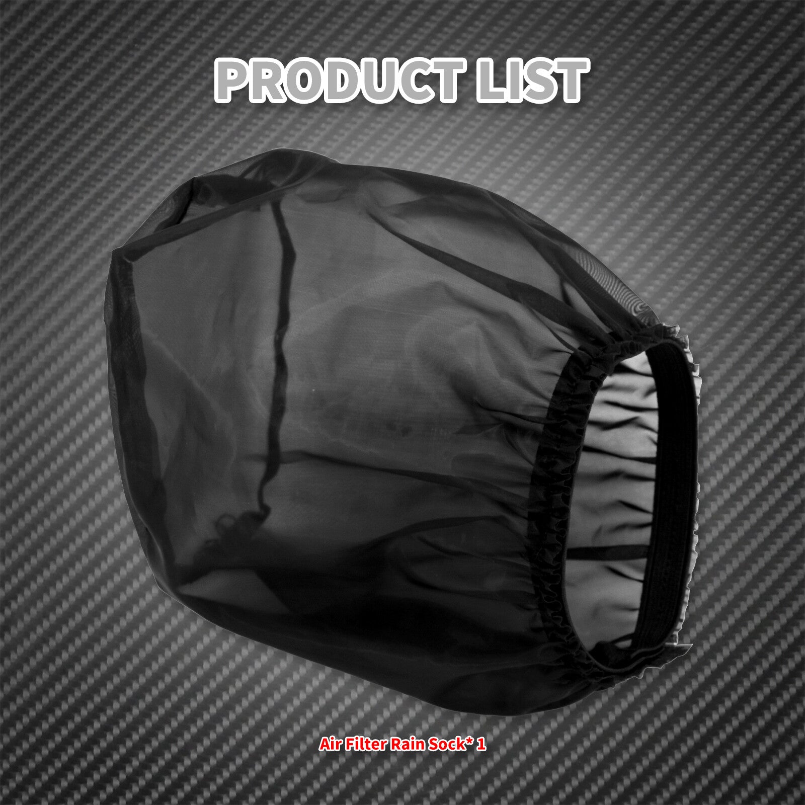 Air Filter Cleaner Rain Sock Cover Fit for Harley Touring Softail Dyna Sportster Q