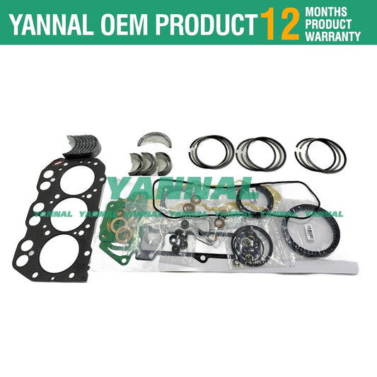 Overhaul and rebuild kit for 3TNA72, 3TNA72L, and 3TNA72UJ: gaskets, bearings, and rings.