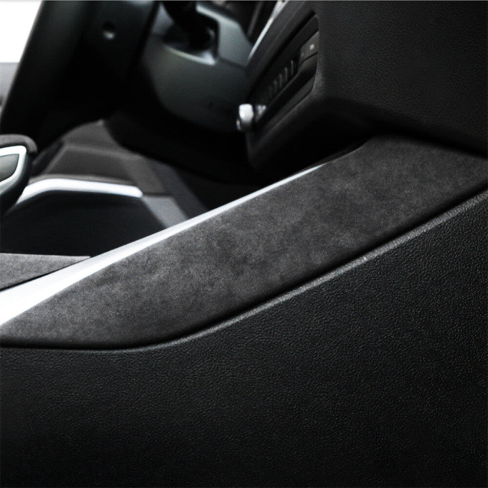 Suede Gray Center Console Gear Shift Side Cover for BMW 3 4 Series G20 G28 2020+