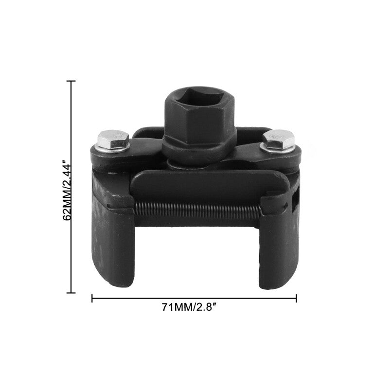 1-piece adjustable oil filter removal wrench tool, 3/8 inch drive ratchet, 60mm-80mm AT093- n