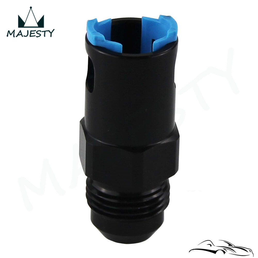 AN8 Male to 3/8 Female Push On Quick Connect Fitting Adapter Black
