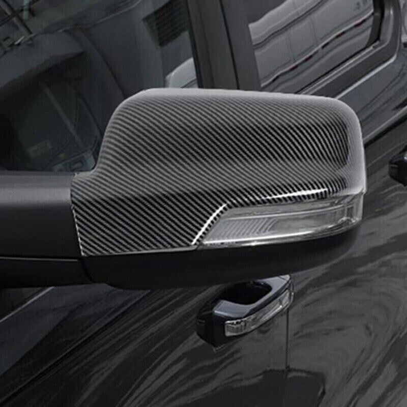 Carbon fiber side door ABS rearview mirror covers for Dodge for Ram 1500 (2018-22)