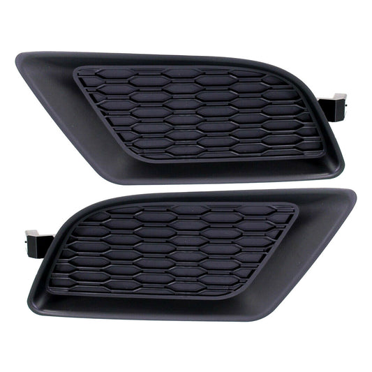 1 Pair Front Fog Light Lamp Covers Fits for 2011-2014 for Dodge for Charger Black Q