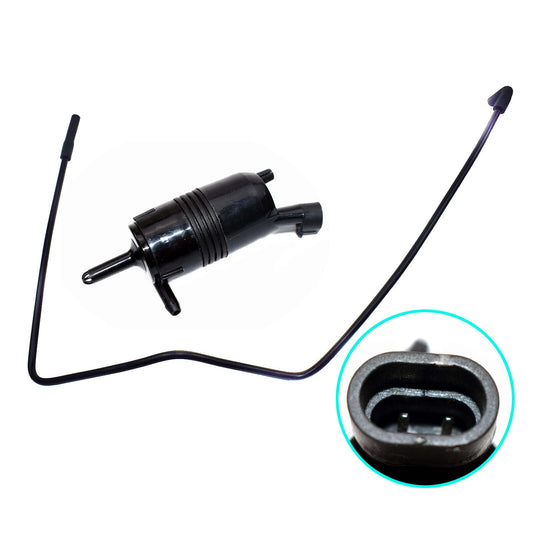 Windshield Washer Pump & Hose Kit for Chevy for GMC Silverado for Sierra Tahoe for Yukon XL Q
