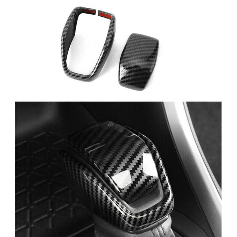 Carbon Fiber 2X Internal Speed Shift Button Trim for Toyota Highlander 2021 2022