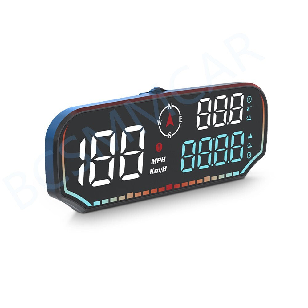 Digital Car Truck Speedometer HUD GPS Head Up Display Speed Odometer KM/H MPH Q
