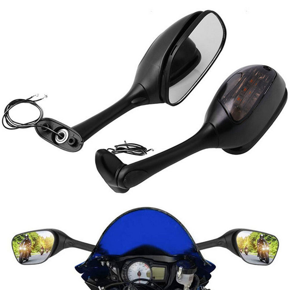 With light Rotatable Rear View Side Mirrors Fit for Suzuki GSXR600/750 GSXR1000 Q