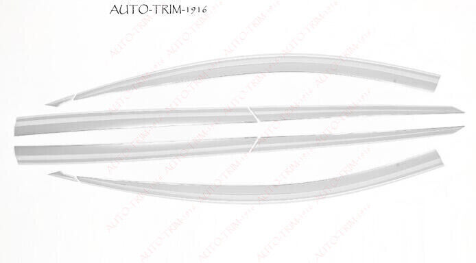 Chrome ABS Window Visor Vent Shades Sun Rain Guard 6 for Kia 2023-2024 n