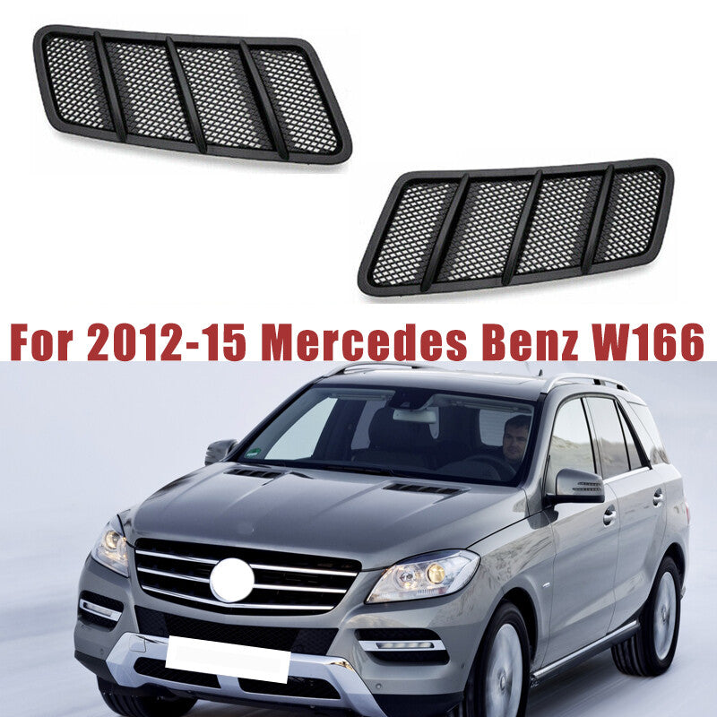 2 pieces for 2012-15 for Mercedes-Benz W166 ML GL-Class front grille ventilated grille trim