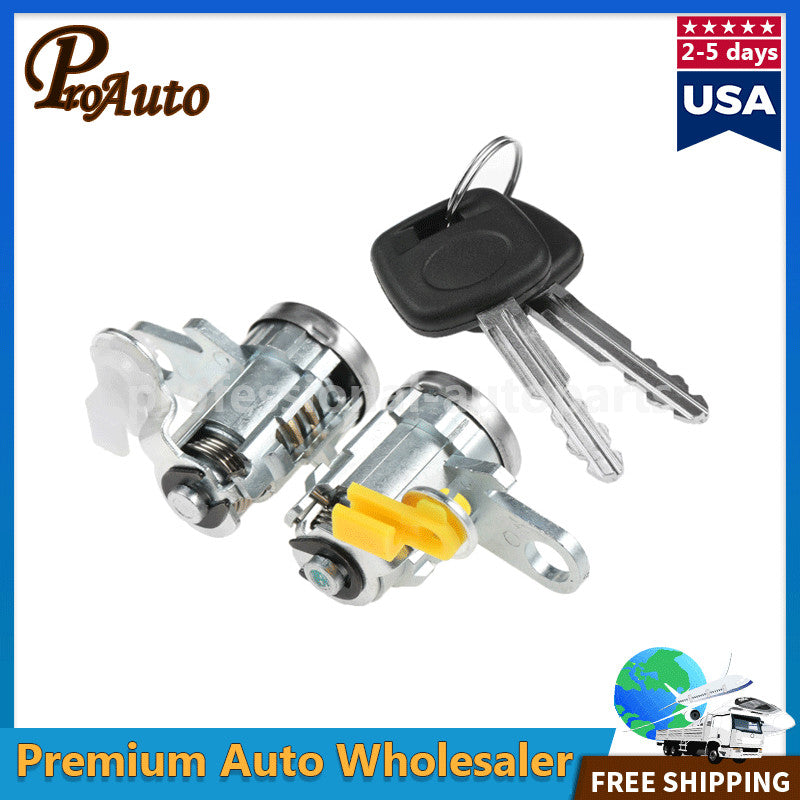 Front Door Lock Cylinder Set w/Keys for Toyota Tacoma 1995-2004 69051-35070