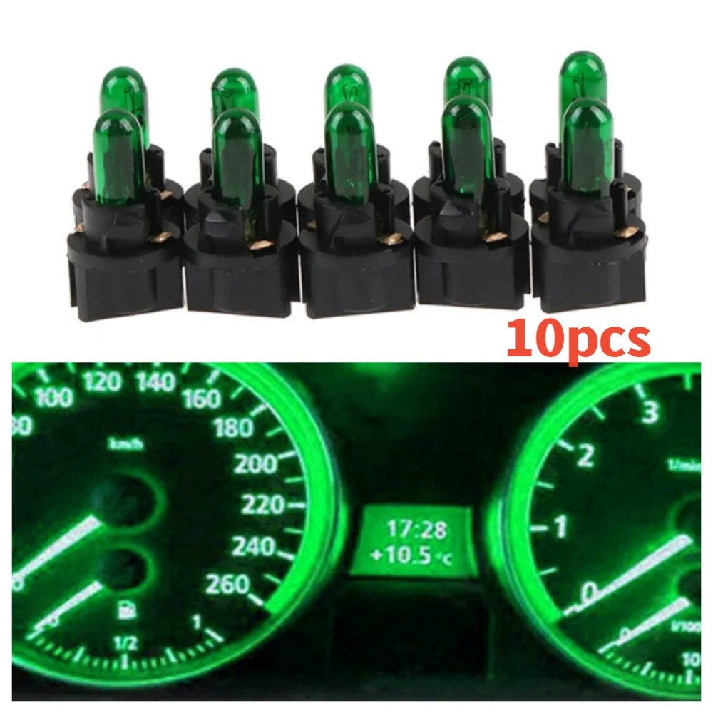 Car Dashboard Instrument Interior Light Bulb Accessories 10x/set T5 SMD LED 12V n