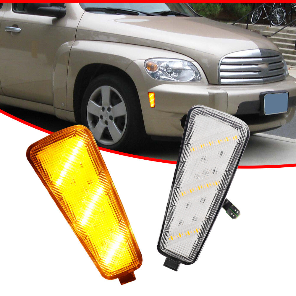 2-piece transparent lens amber front marker corner light suitable for 2006-2011 HHR- v