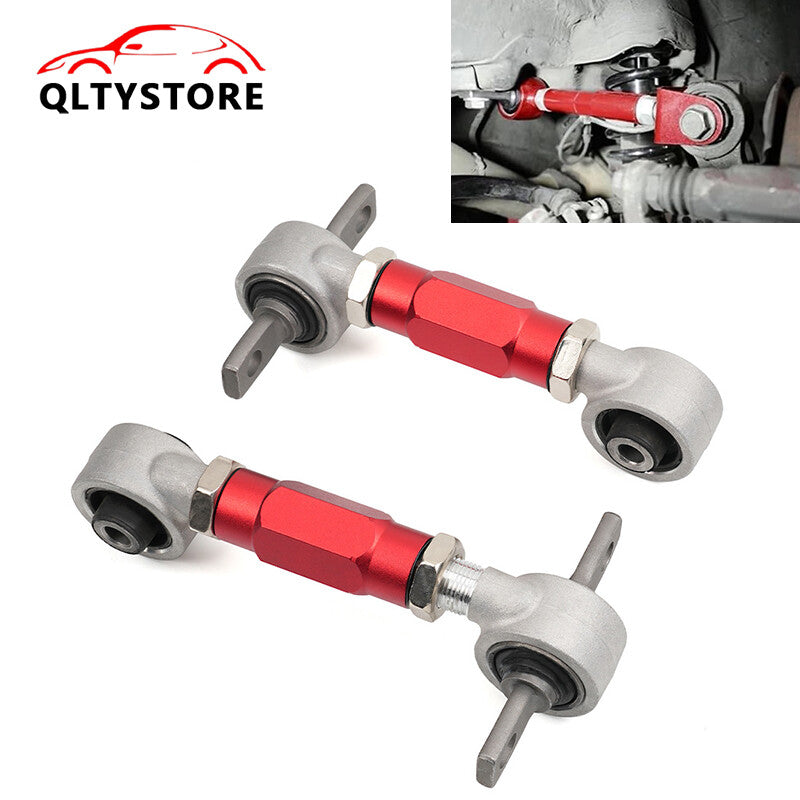 Red Rear Adjustable Camber Arm Kit Bar For 1988-2000 for Civic CRX EG EK LTB002