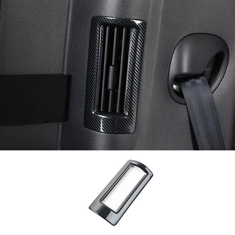 1P for Land Rover for Defender 2020-25 Carbon Fiber C Pillar Air Out Vent Cover Trim