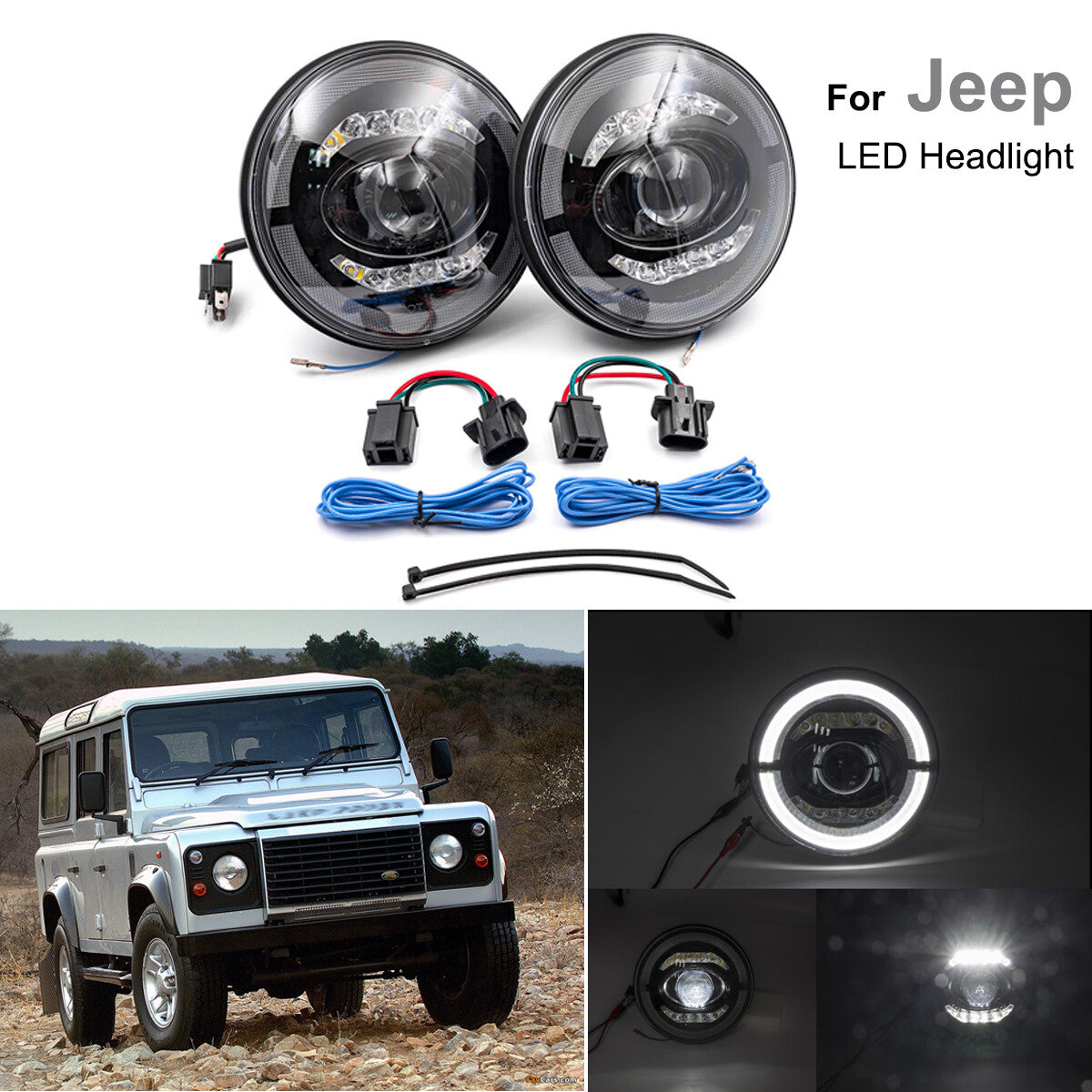 Headlight assembly for Gimbal for Sierra for Yukon 99 00 01 02 03 04 05 06 Chrome 3224 B